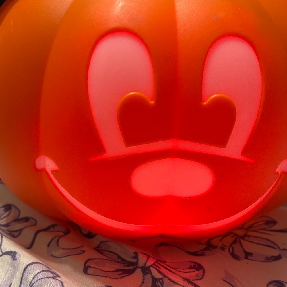 Disney Orange Pumpkin with Mickey Ears - Picture 5 of 7